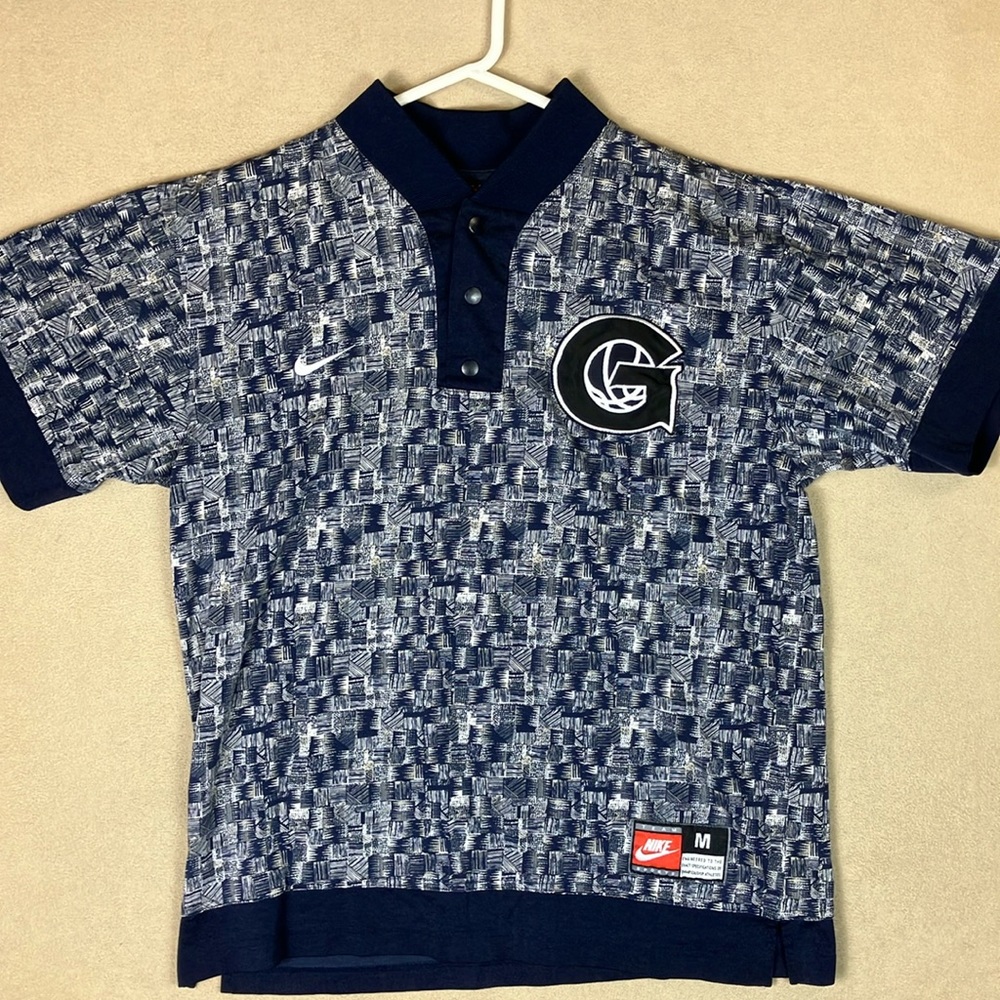 Vintage 90’s Nike Georgetown Hoyas Warm Up Shooting Jersey Shirt Jacket Men’s M